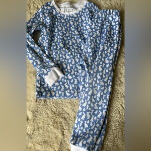 Blue and White Bunny Pajamas